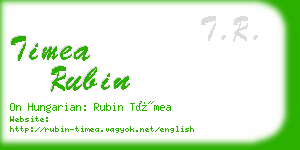 timea rubin business card